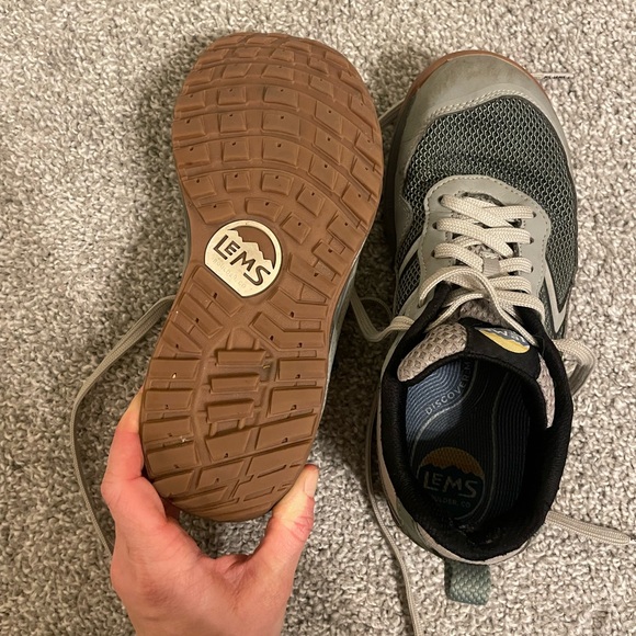 Women's Gray and Black Athletic Shoes - Picture 4 of 6